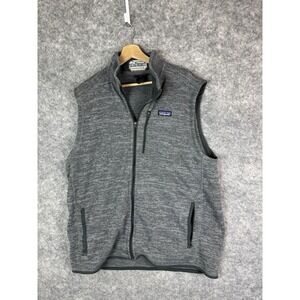 Patagonia Better Sweater Vest Mens 2XL Gray Sleeveless Outdoor Full Zip Fleece